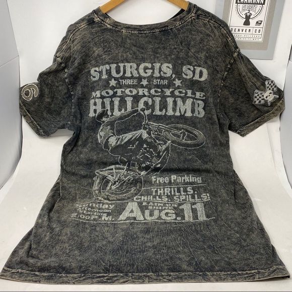 Sturgis, SD Motorcycle Hillclimb T-shirt UHL Works - Picture 3 of 4